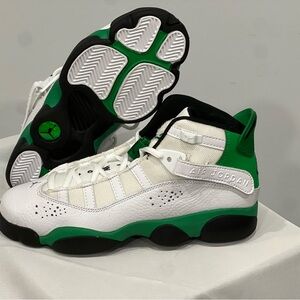Jordan Kids Shoes - White and Green